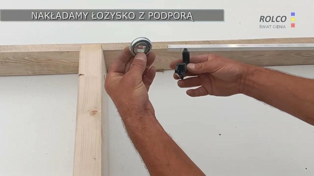 Instrukcja mocowania rury oktagonalnej za&nbsp;pomocą czaszy z&nbsp;prętem – automatyka widoczna patio clasic.