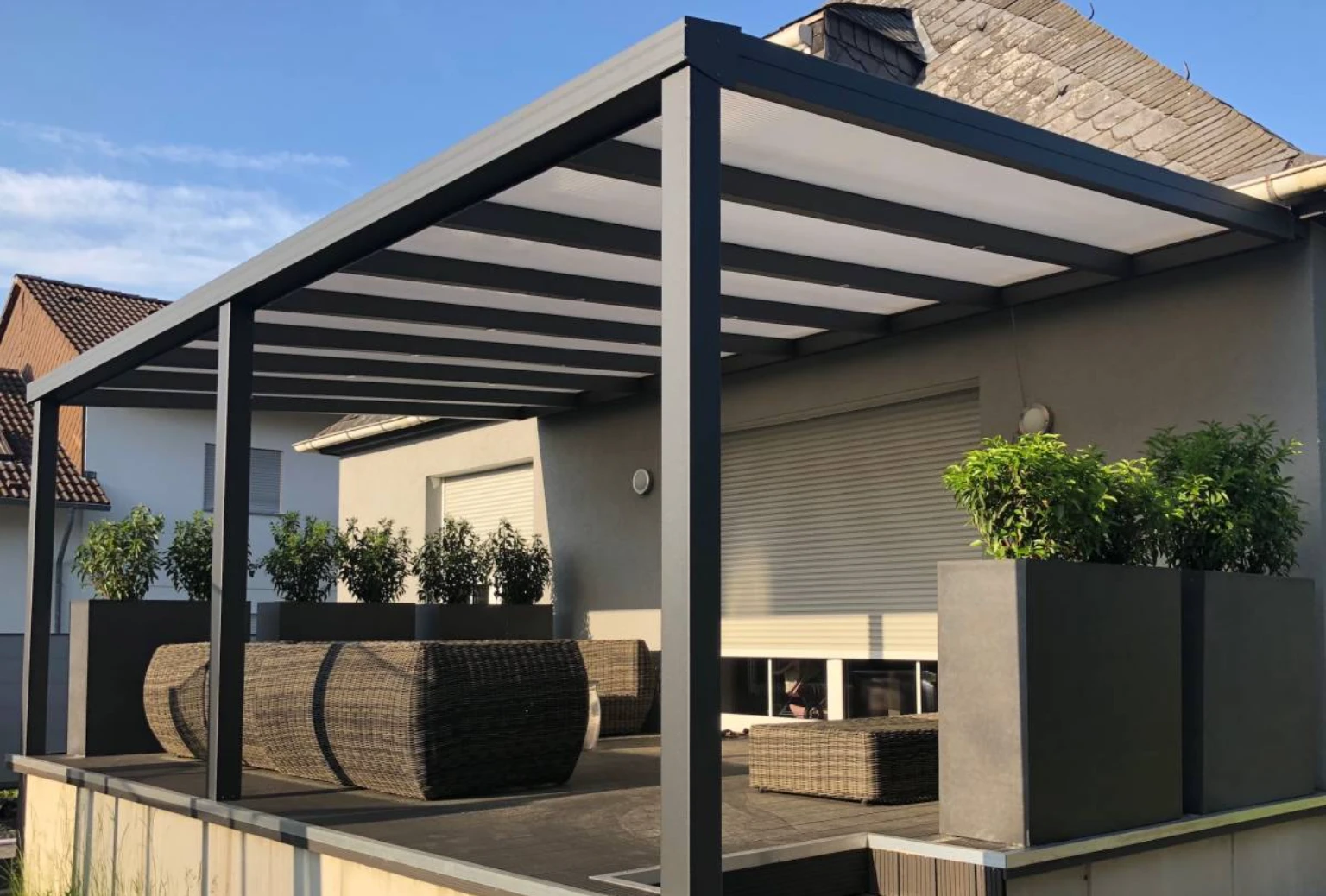 Zadaszenie z&nbsp;poliwęglanu